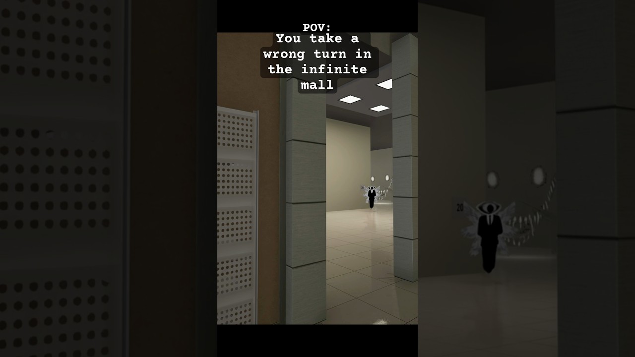 What Was That? - Mall game mechincs #robloxdoors with #nextbot like entities. #backrooms #liminal