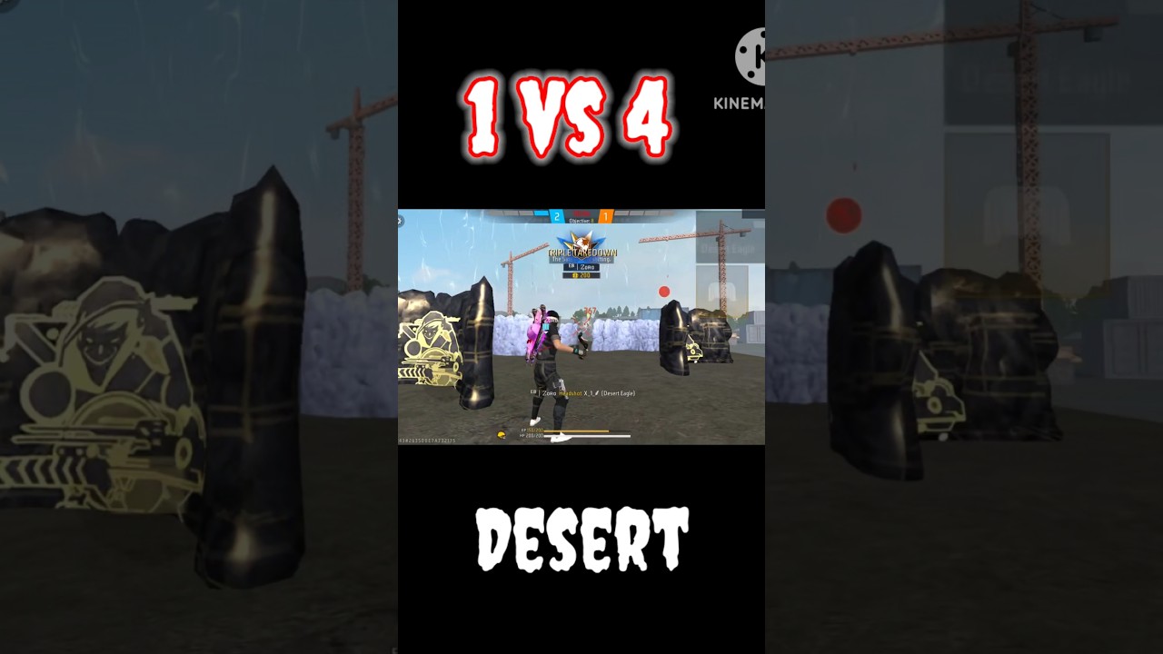 desert eagle 1 vs 4 !!!!!                                         #freefire #shorts #short