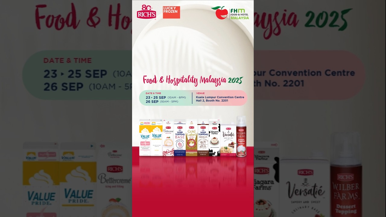 Exciting things coming up! Join us this FHM 2025 🤗😃 #recipe #delicious #exhibition #malaysia #happy