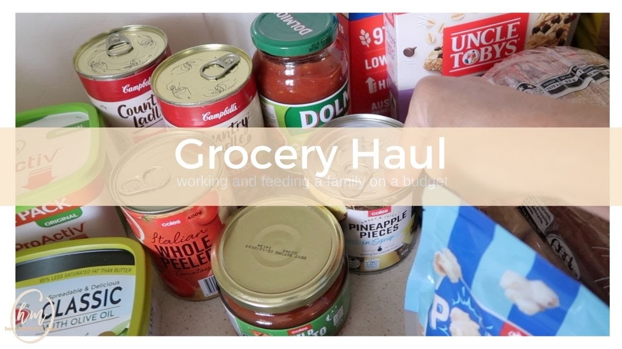 Grocery Haul for a now busy family.