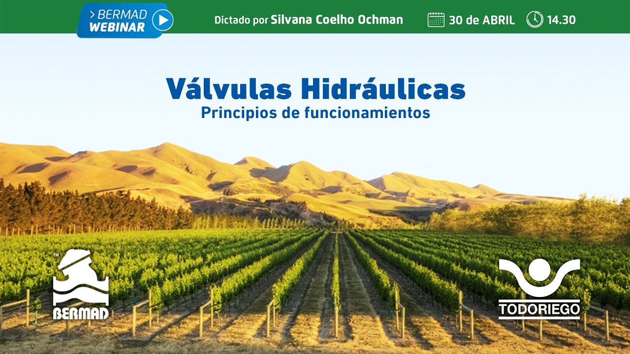 Webinar Bermad - Válvulas Hidráulicas - 30 de Abril 2020