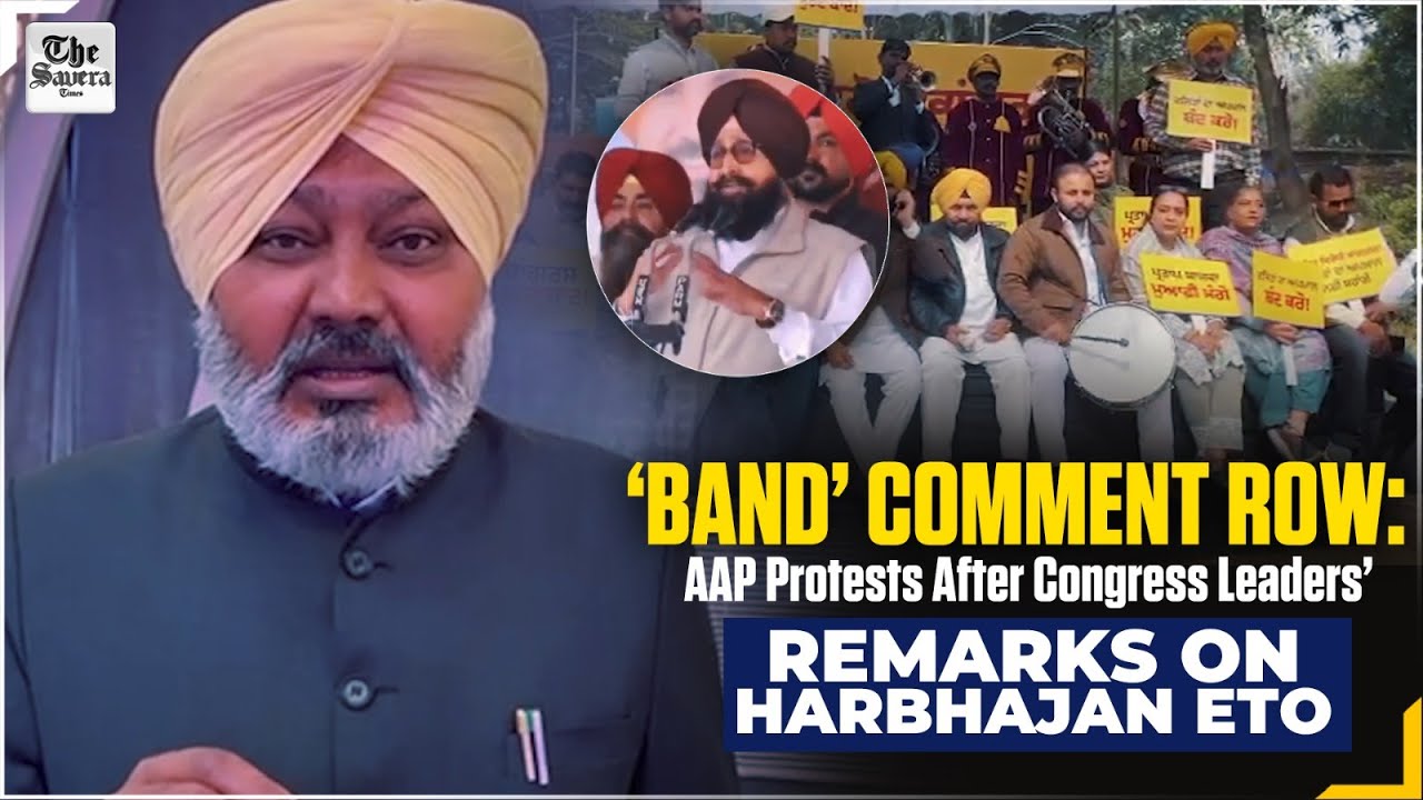 Live | ‘Band’ Comment Row: AAP Protests After Congress Leaders’ Remarks on Harbhajan ETO