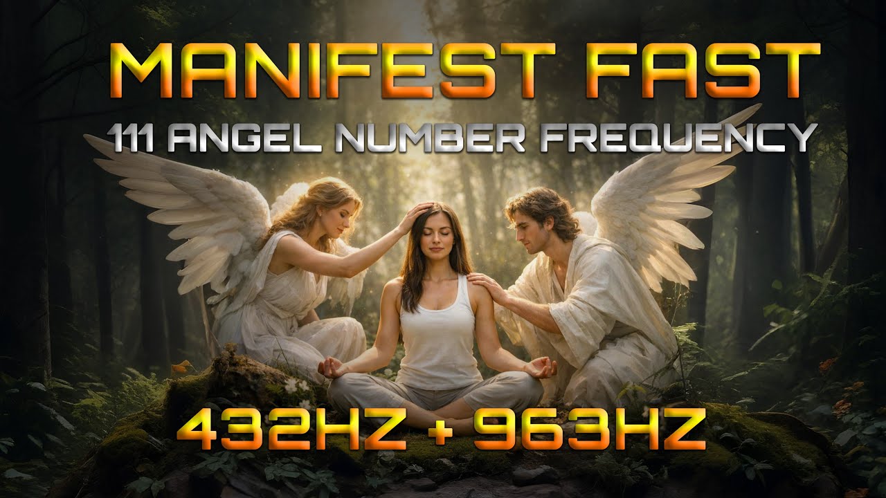 111 Angel Number Frequency | Manifest New Beginnings | Align Thoughts & Reality | 432Hz + 963Hz