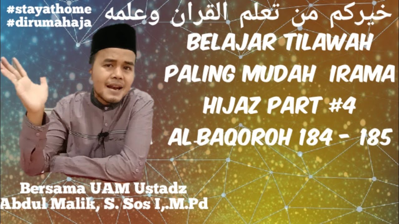 Cara paling mudah belajar tilawah irama hijaz bagi pemula part #4 al baqarah 184-185