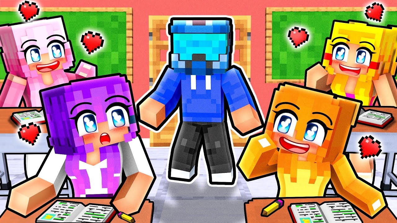 Гара такой красивый, что носит шлем, чтобы избегать девушек в Minecraft!