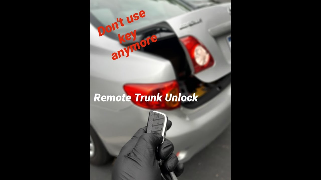 How to Install Remote Trunk Unlock into 2009-2013 Toyota Corolla