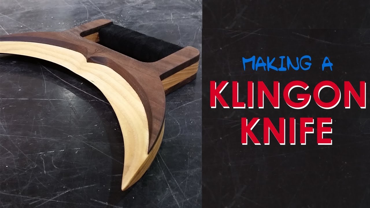 How to Make a Klingon Knife (Jejtaj or Mini Bat'leth) - Star Trek - Geekmaking Episode 1