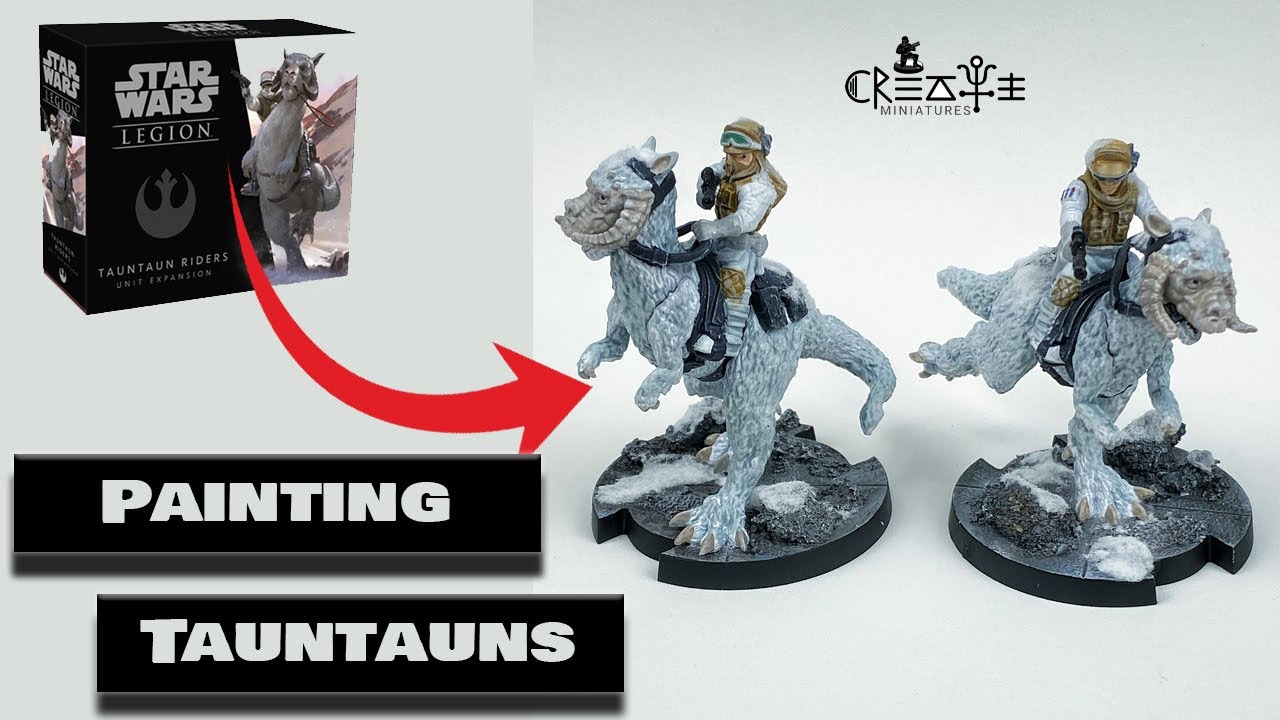 Painting Tauntauns - A Star Wars Legion Tutorial - Quick and Easy!