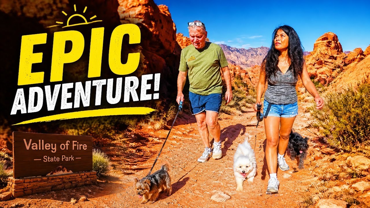 Hiking Nevada Valley of Fire State Park  (Retired Husband RV Adventure)