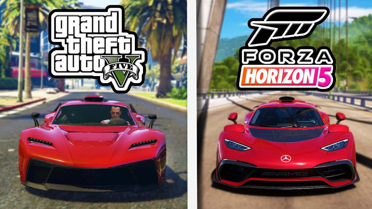 GTA 5 vs FORZA HORIZON 5! *CARE MASINI SUNT MAI BUNE?*