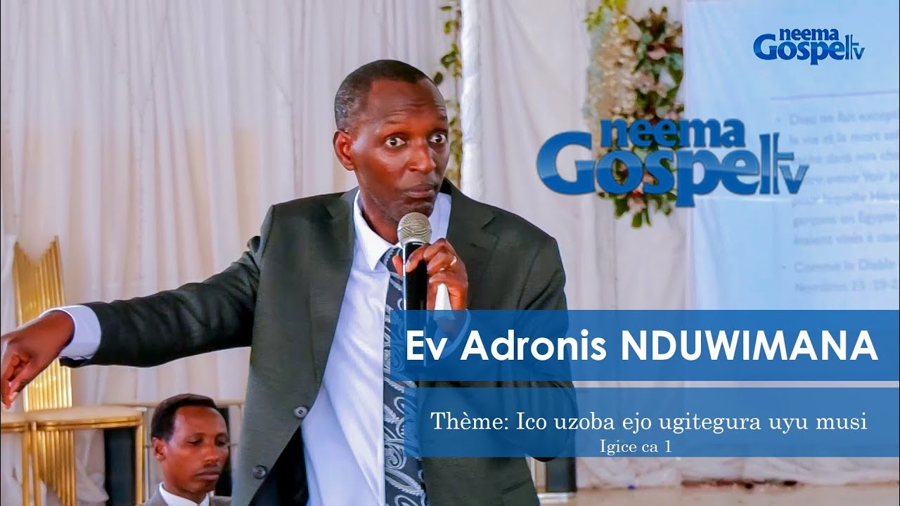 Inyigisho: Ico uzoba ejo gitegurwa uyu musi//Ev Adronis NDUWIMANA(Igice ca 1)