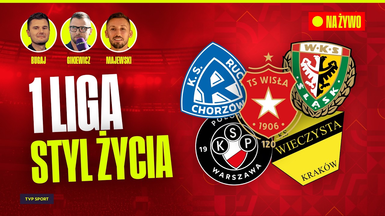 1 LIGA WRÓCIŁA: WISŁA ZWYCIĘSKA, WIECZYSTA I POLONIA GÓRĄ, REMIS W RUCH – ŚLĄSK. 1 LIGA STYL ŻYCIA