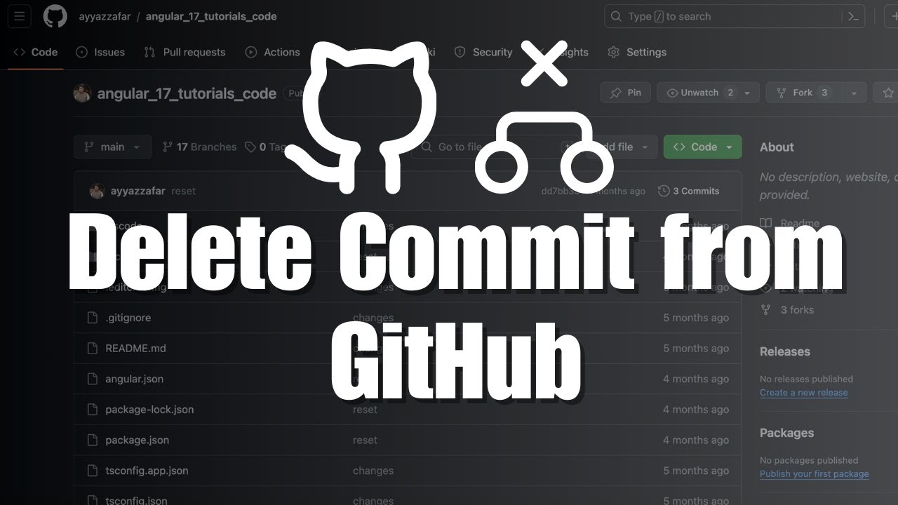 Как удалить коммит из GitHub?