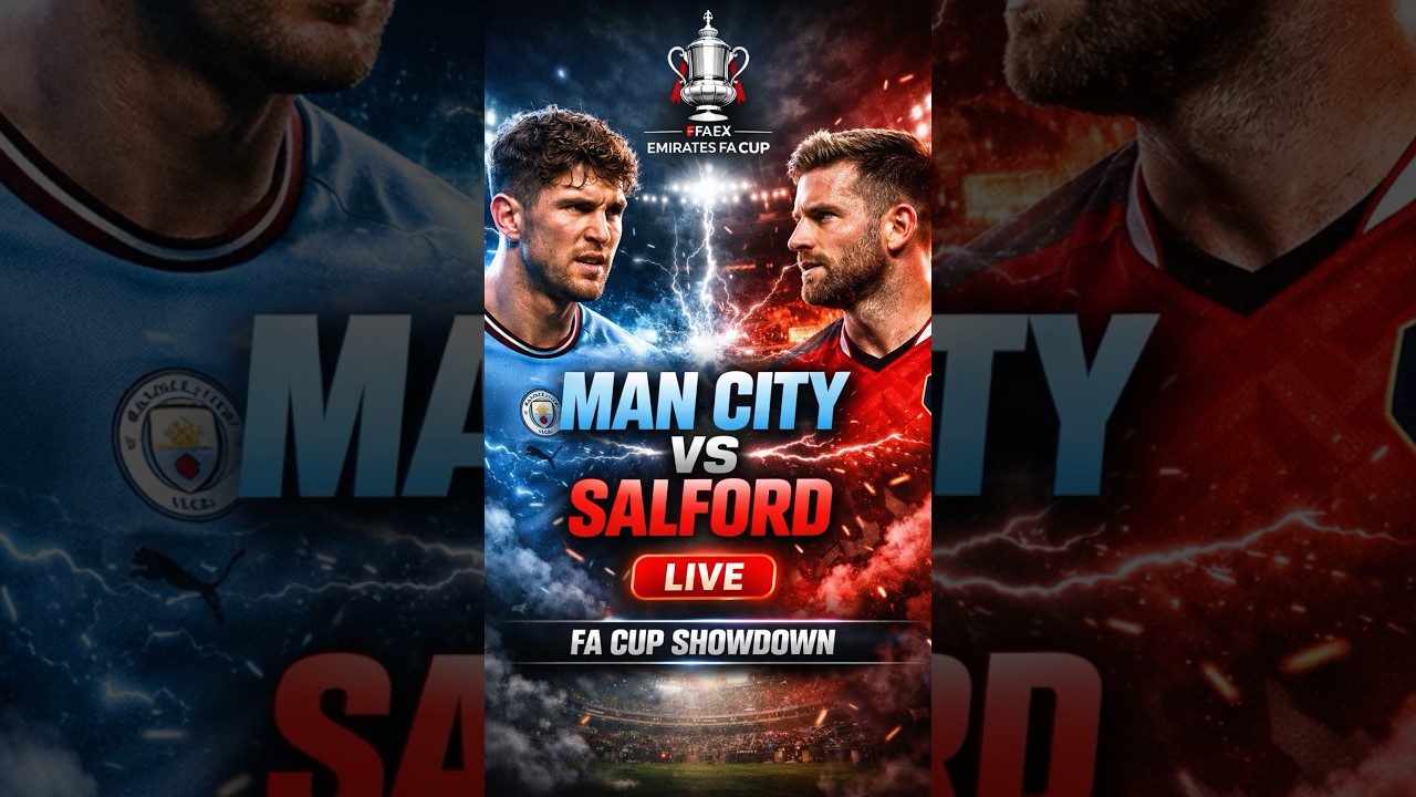 Live Manchester City Vs Salford City | FA CUP LIVE FOOTBALL SCORE UPDATES