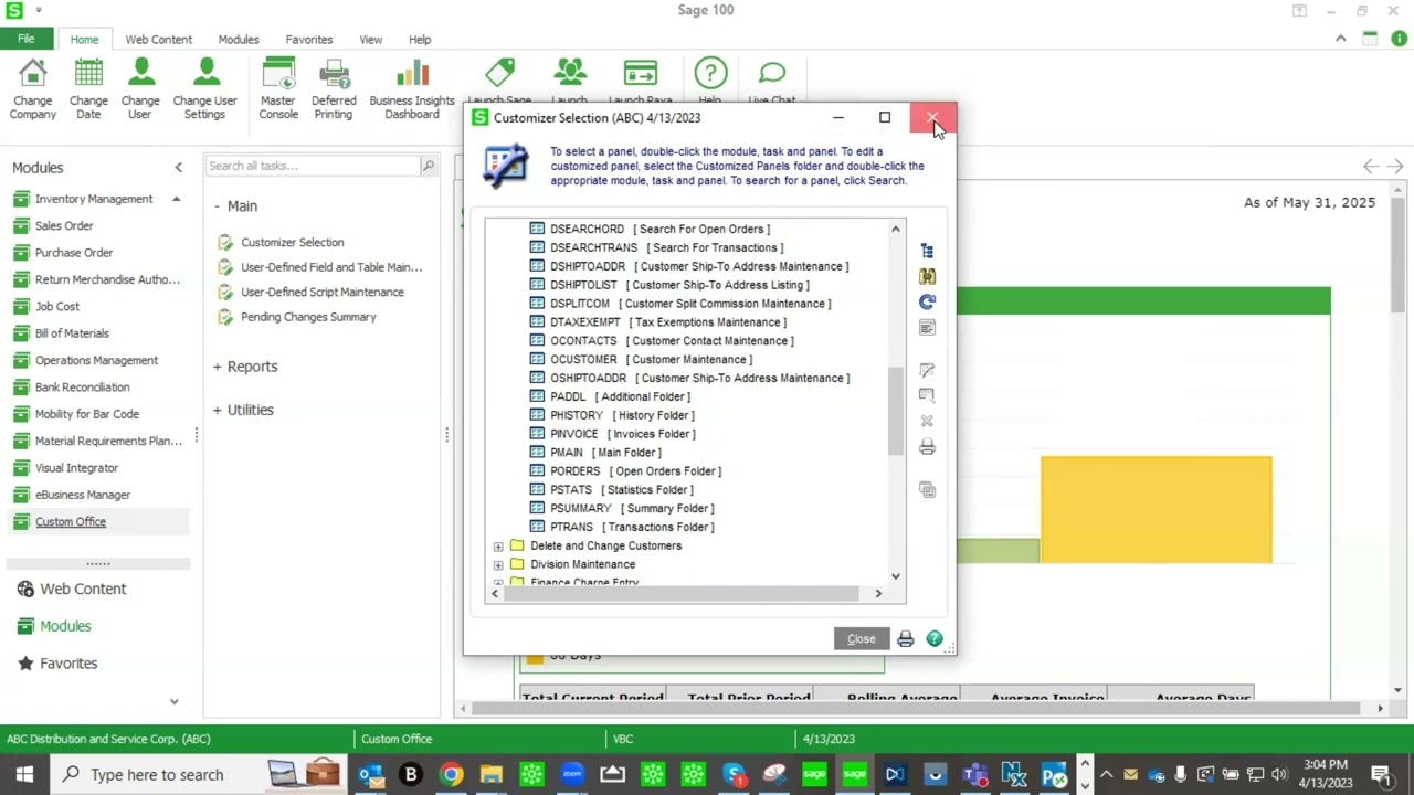 Sage 100 Custom Office Overview