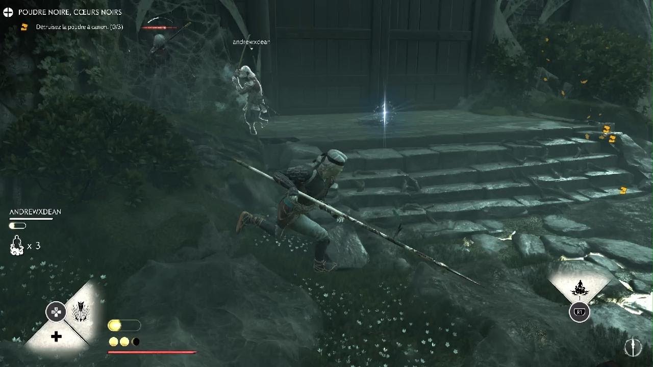 Ghost of Yōtei Mode Legends - Araignée / Mission 1 Poudre noire, Coeurs noirs