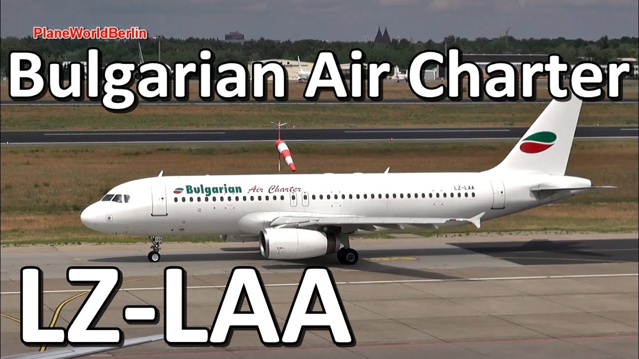 Bulgarian Air Charter Airbus A320 takeoff from Berlin TXL