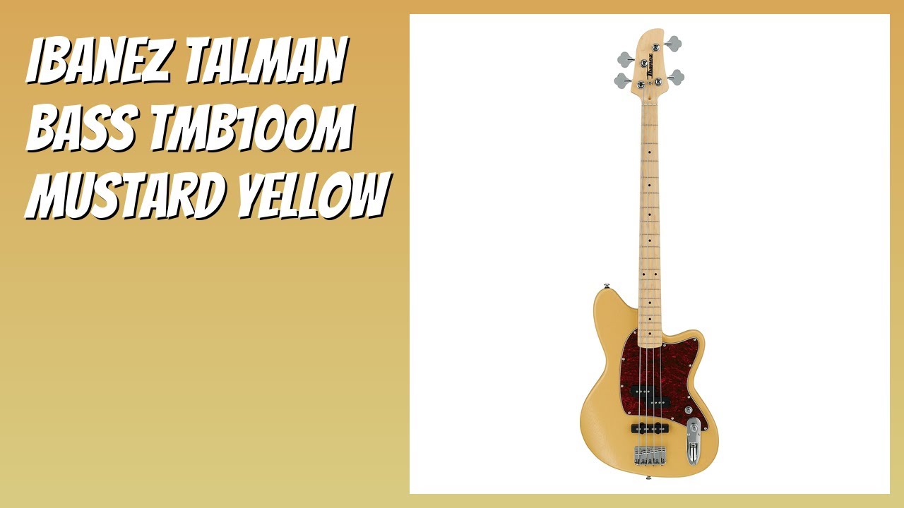 RECENSIONE (2026) : Ibanez Talman Bass TMB100M Mustard Yellow. DETTAGLI