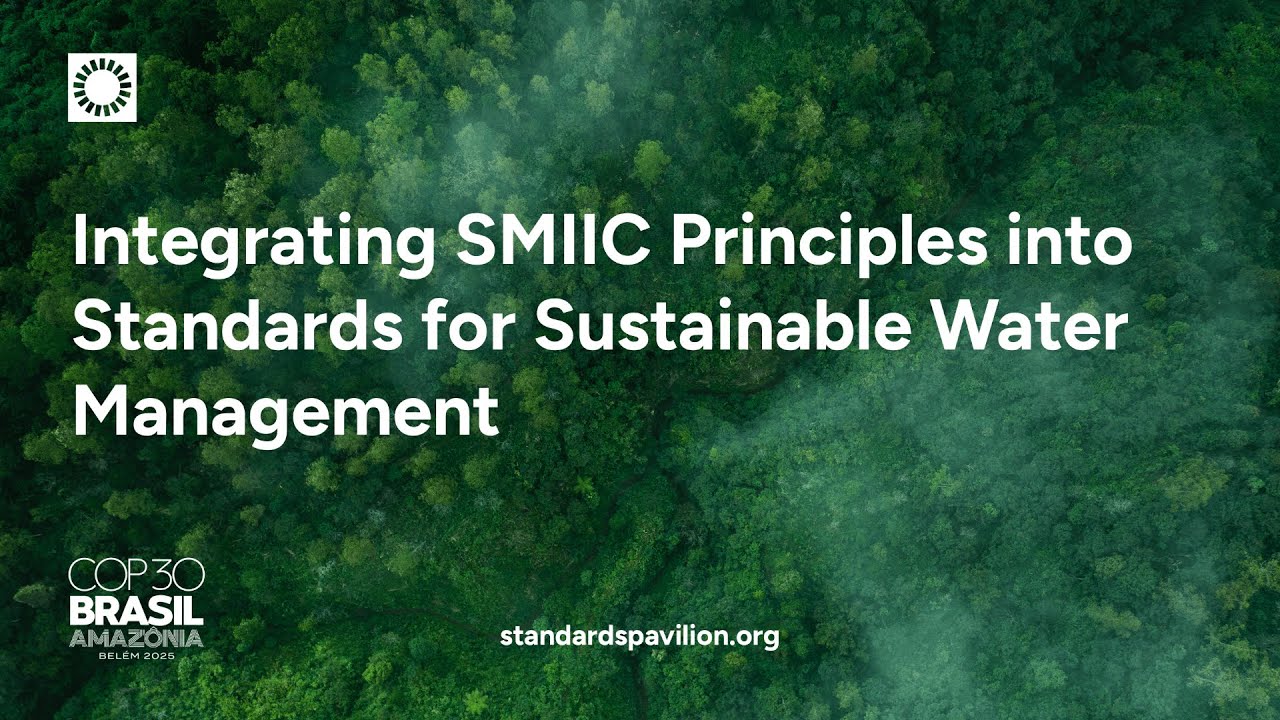 COP30 - Integrating SMIIC Principles into Standards for Sustainable Water Management