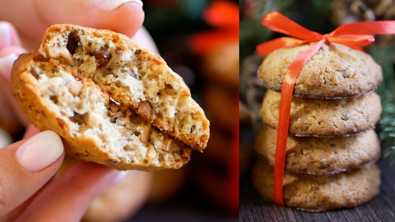 Ореховое ПЕЧЕНЬЕ 🍪 Ароматная Праздничная ВЫПЕЧКА 🎄