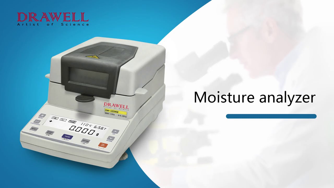 【Operation】Drawell Halogen Moisture Meter Guide