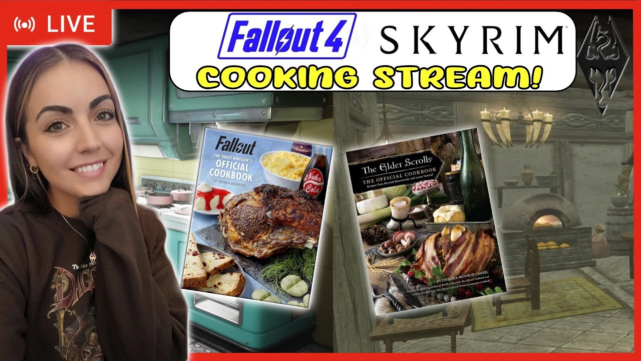 Cooking Stream! Fallout 4 and Skyrim Themed | LIVE Stream | LizXP