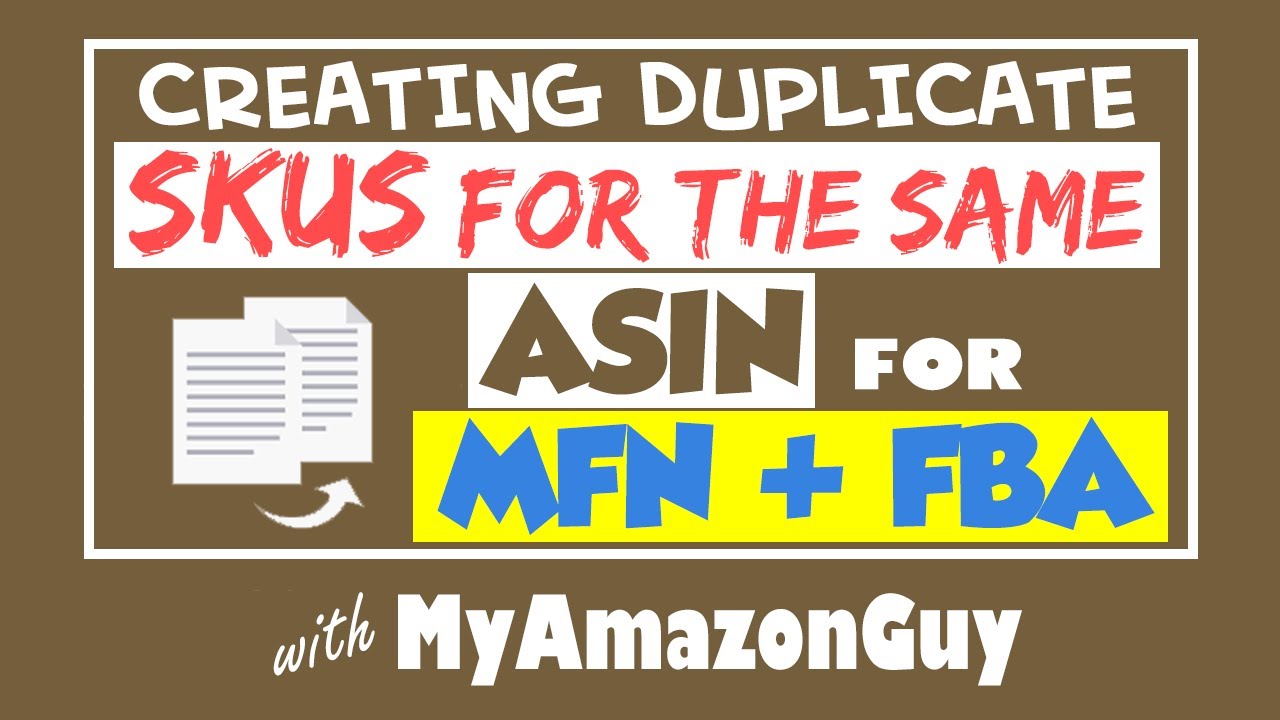Как создать дубликаты артикулов для одного и того же ASIN для MFN + FBA &mdash; методы двойного выполнения (расширенные)