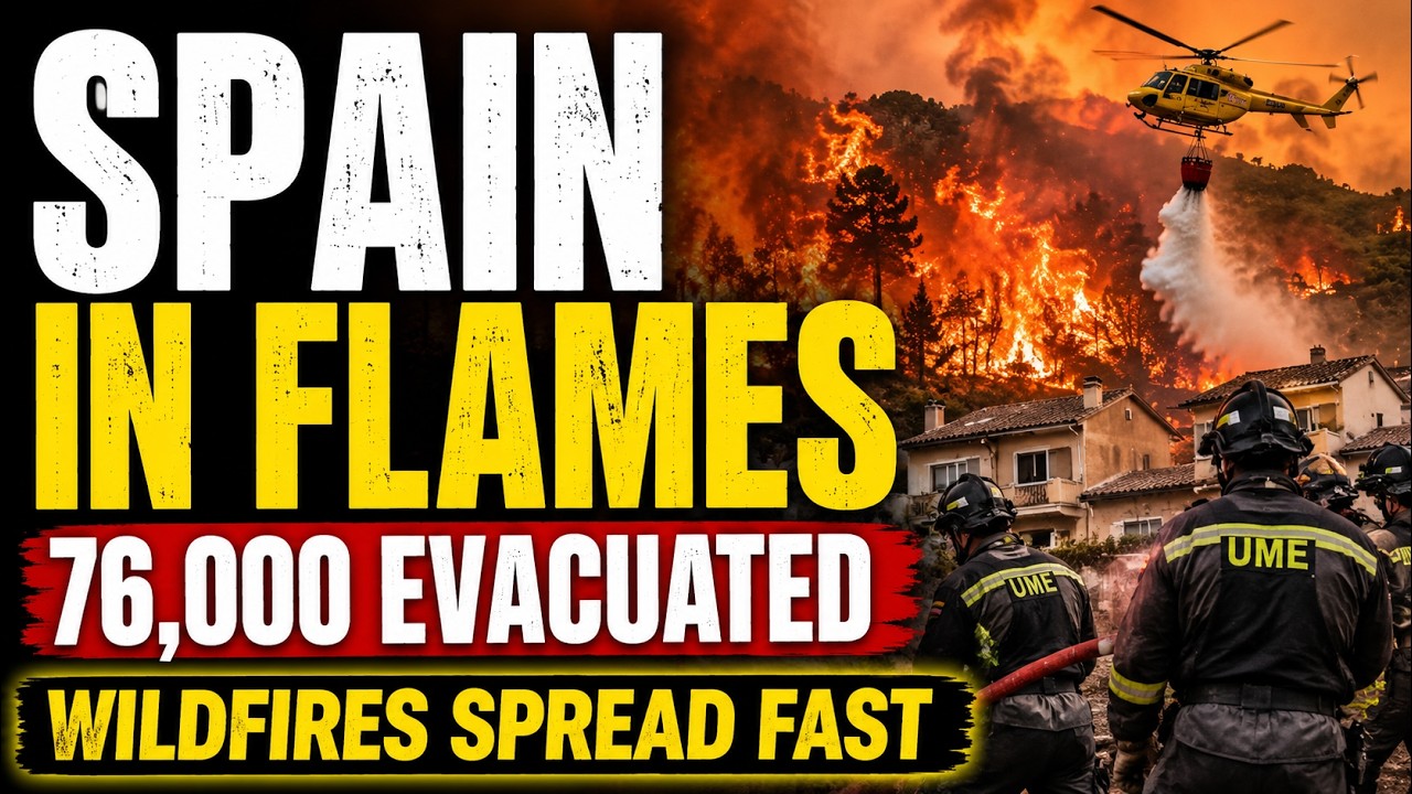 Spain Wildfires Spiral Out of Control | 76,000 Evacuated as Homes Burn Near Madrid | World News