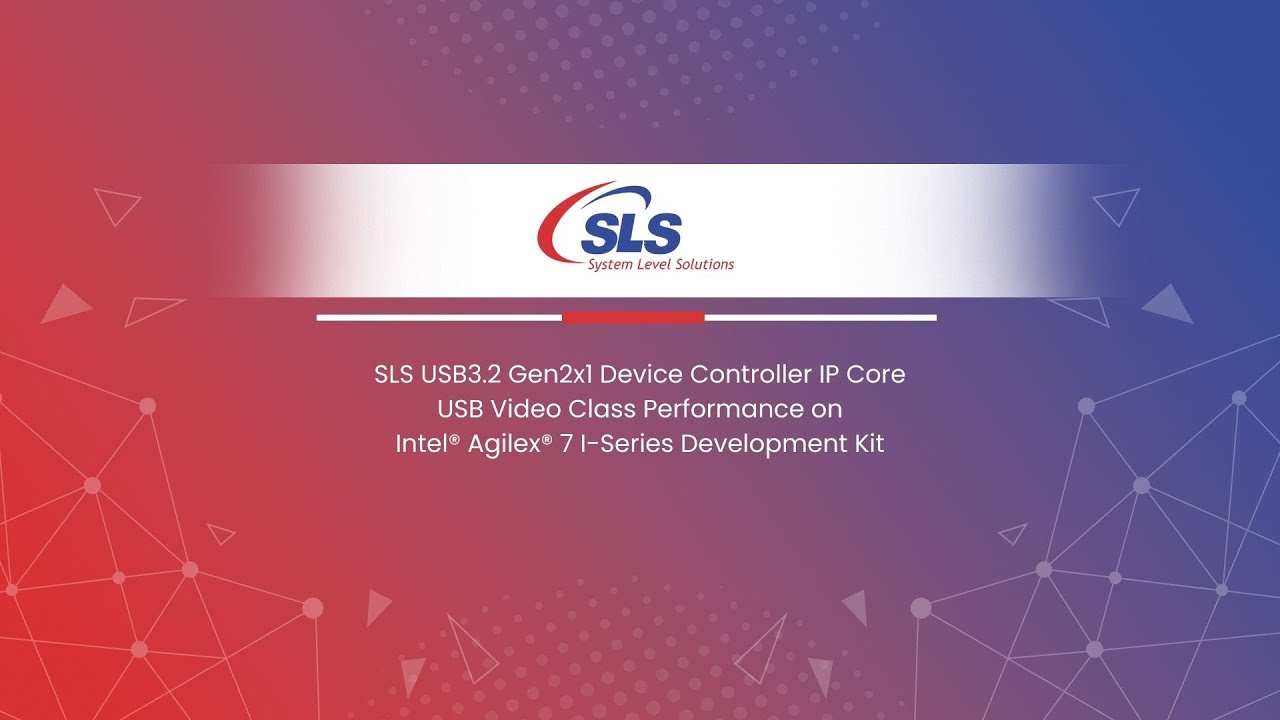 USB Video Class (UVC) using SLS USB 10Gbps Device IP Core on Altera&reg; Agilex 7 FPGA | IP Core Demo