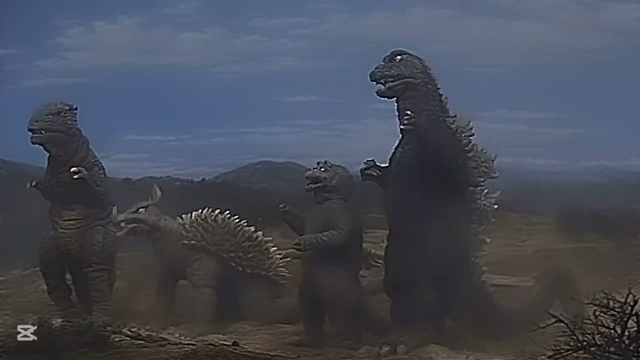 Godzilla scene 4K 1968-1972