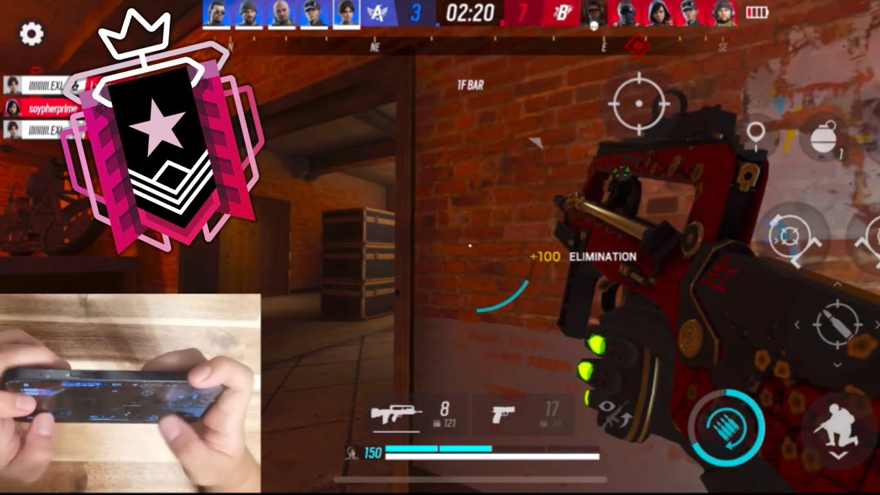 THE BEST 3 FINGERS PLAYER&rsquo;S HANDCAM GAMEPLAY AND SETTINGS IN RAINBOW SIX MOBILE