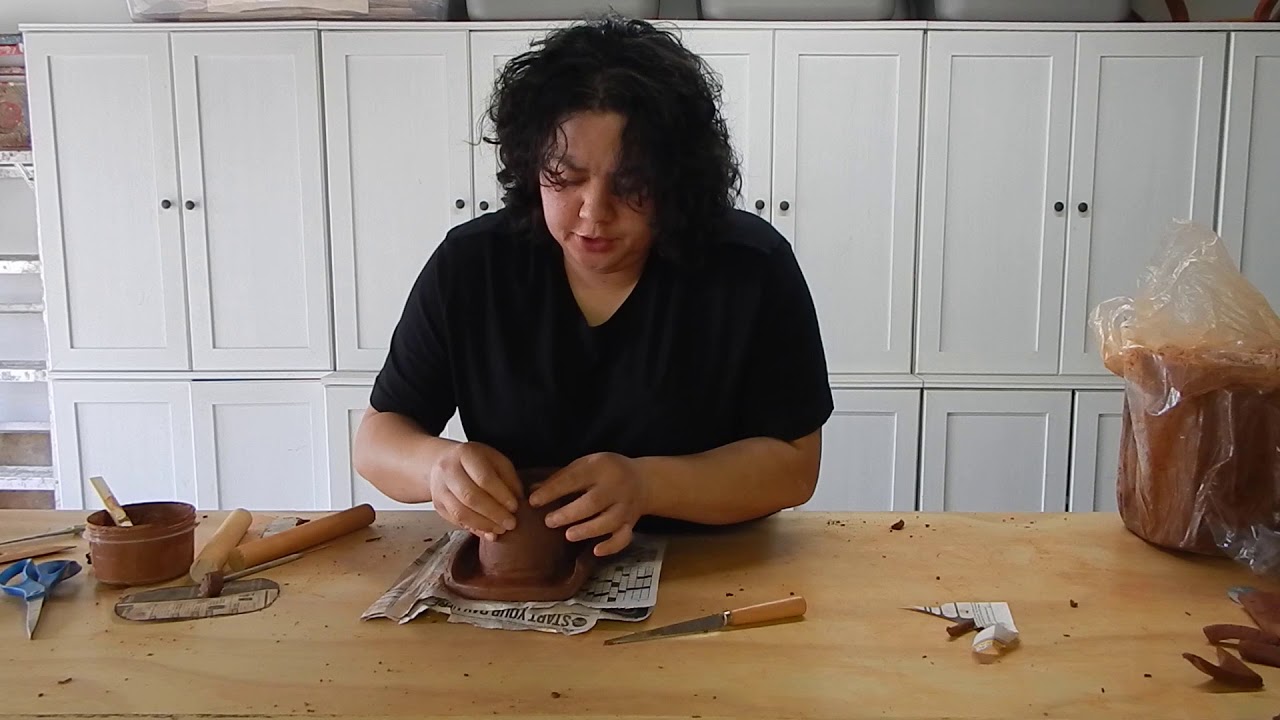 Ceramic Cowboy Story Hat - low fire clay slab tutorial