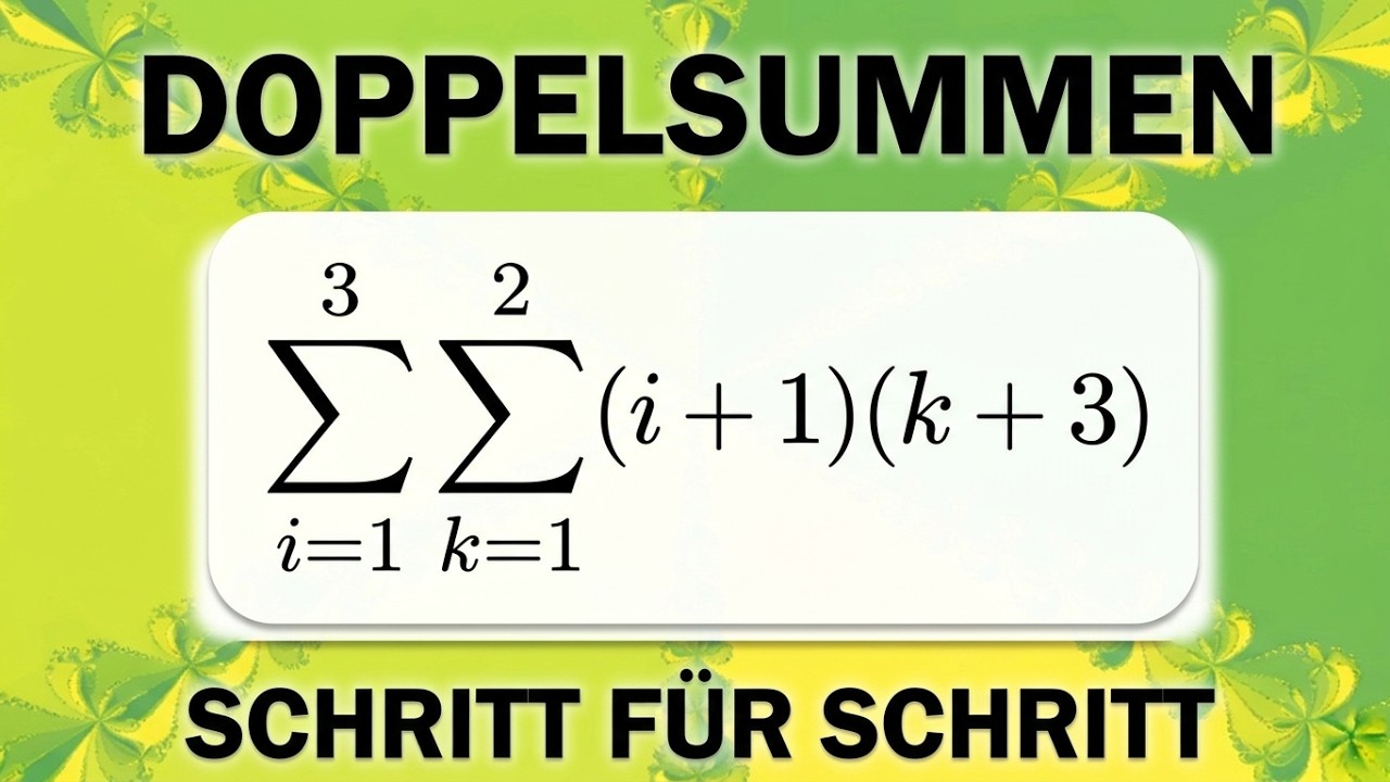 Doppelsummen Schritt für Schritt erklärt