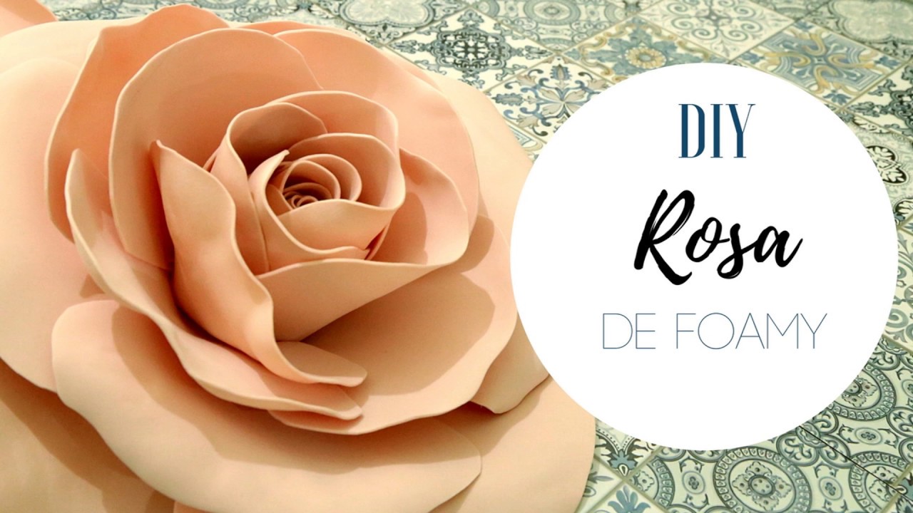 ROSA GRANDE DE FOAMY | DECORACIÓN PARA EVENTOS BODAS XV AÑOS / Pabla en casa