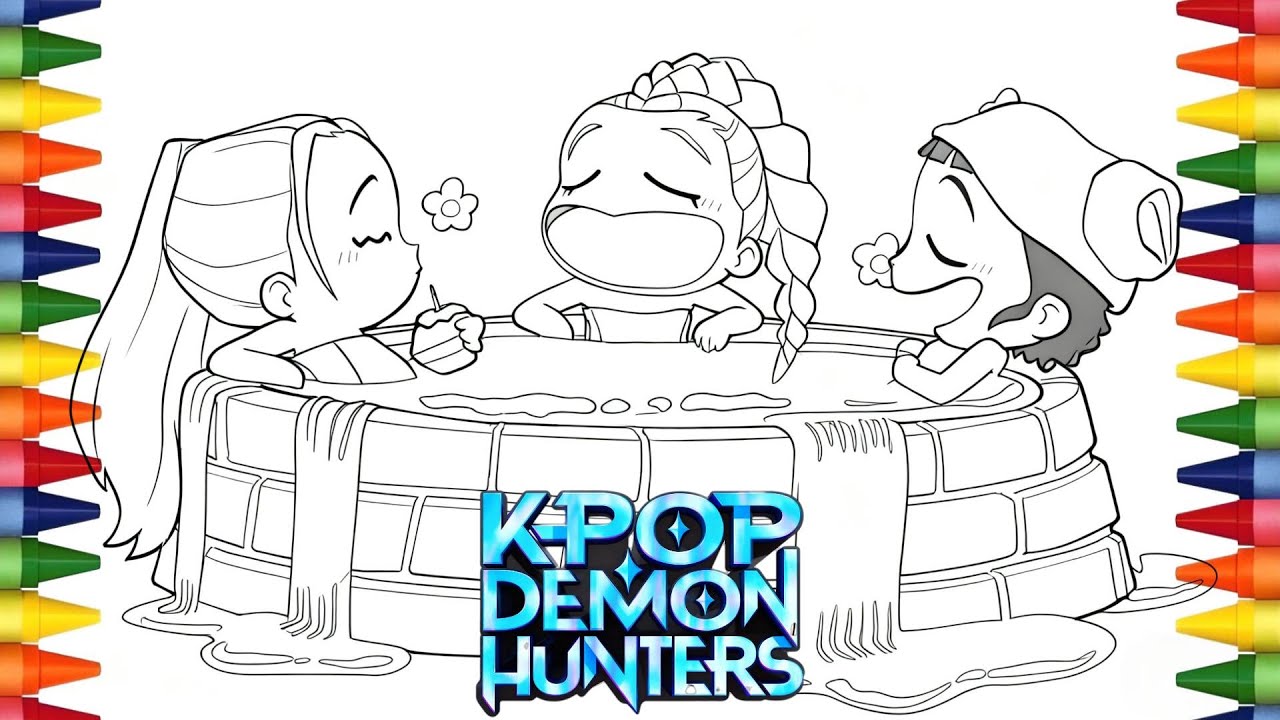 KPop Demon Hunters New Coloring Pages | How to color Rumi Mira and Zoey