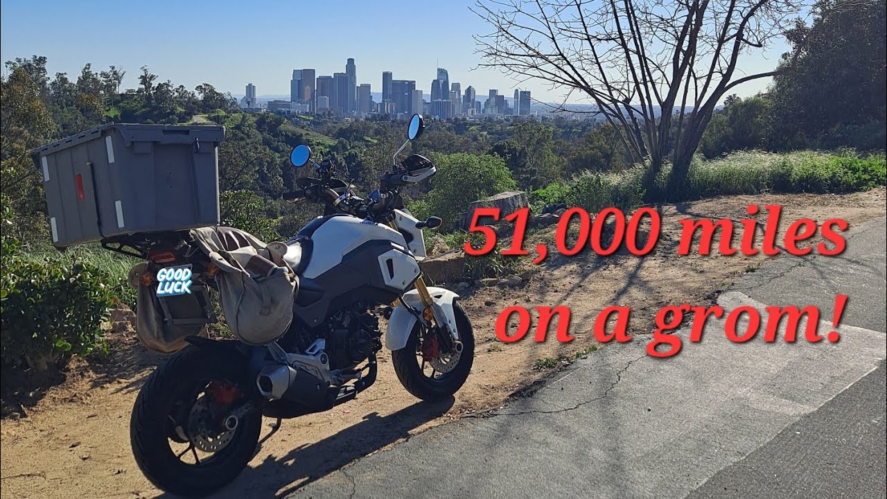 51,000 miles on a honda grom/ 6 years ownership/ short review/ food delivery/ doordash / ubereats
