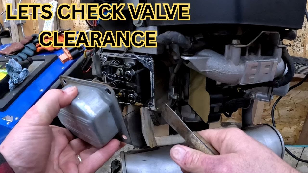 Lets check the B/S engines valve clearance while its off the mower