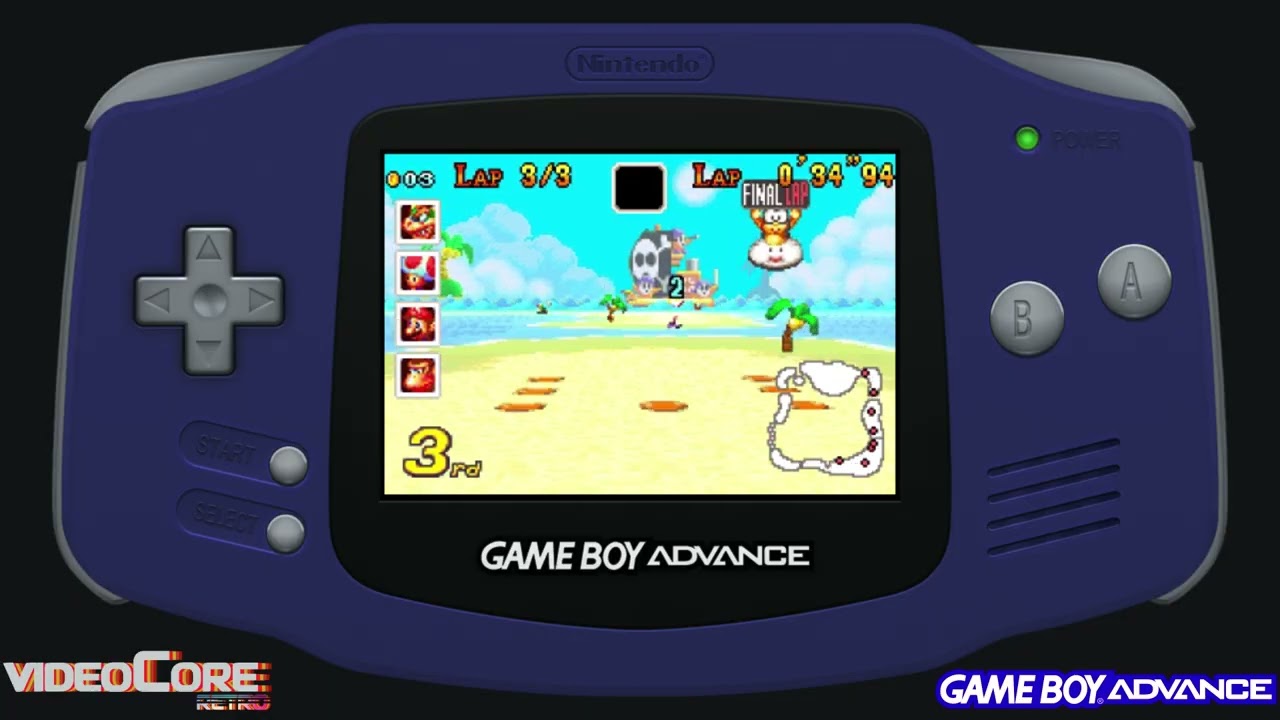 [GBA] 마리오카트 어드밴스(マリオカートアドバンス) Mario Kart Super Circuit 게임플레이(JP)
