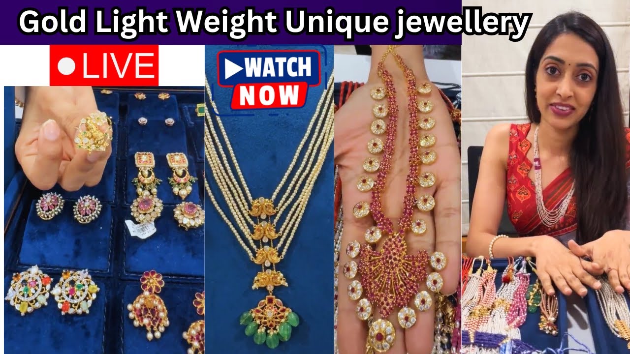 lightweight gold jewelry with Auric by Subha | contact 9000395566 @brideessentials