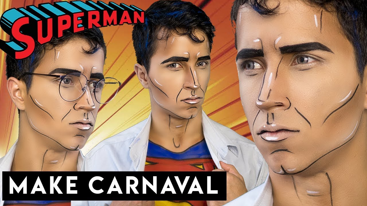 Maquiagem SUPER HOMEM pro carnaval | TUTORIAL