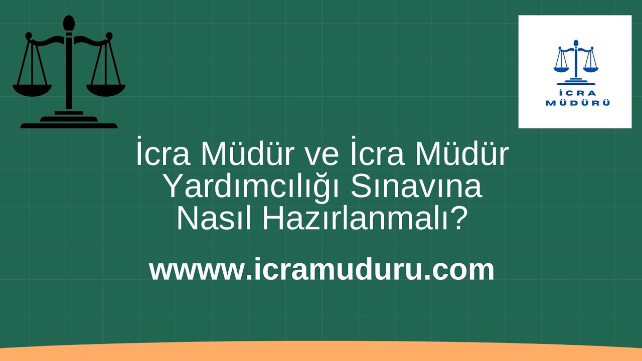 İcra Müdür ve İcra Müdür Yardımcılığı Sınavı Türkiye 1. Ramazan K. ile sınava ilişkin sohbet.
