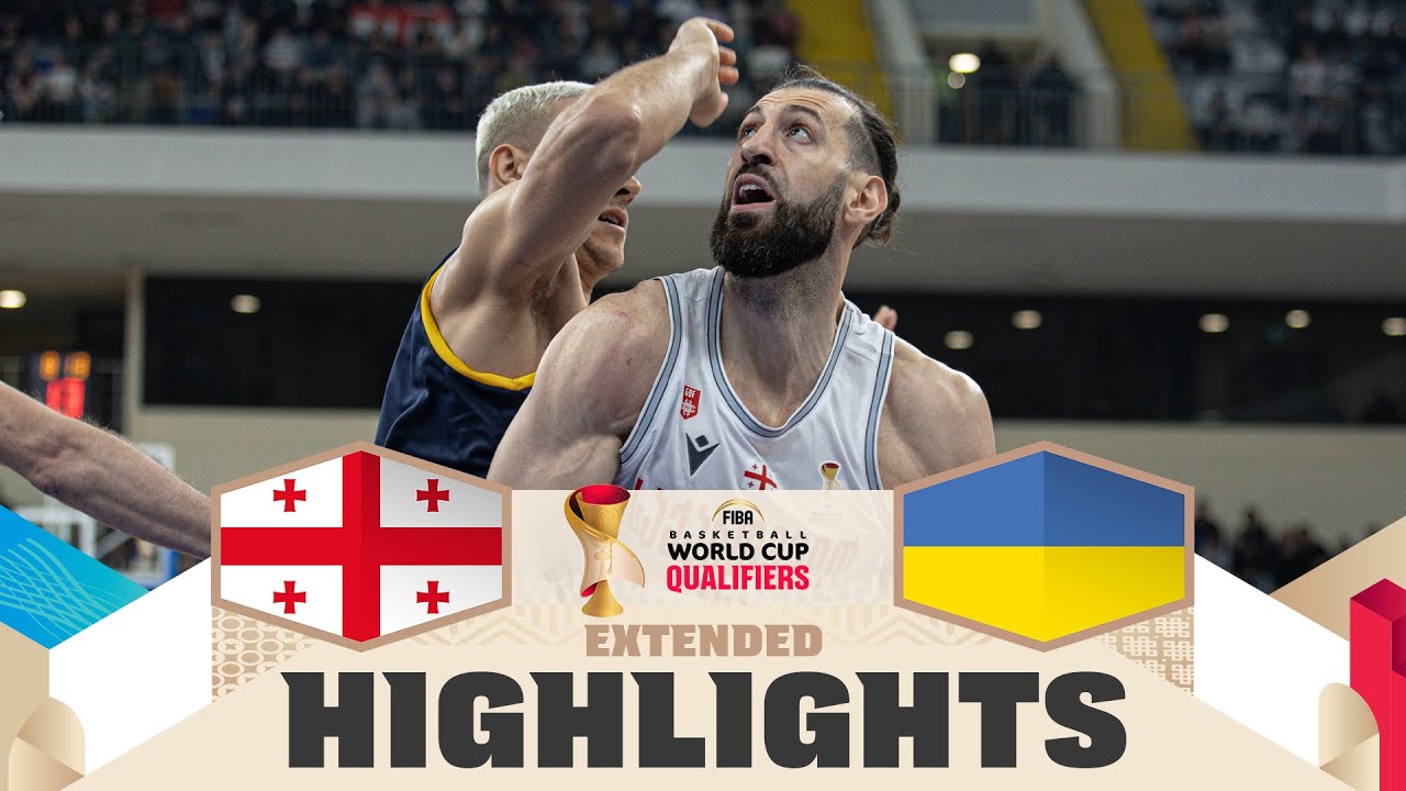 Georgia 🇬🇪 v Ukraine 🇺🇦 | Extended Highlights | FIBA Basketball World Cup 2027 European Qualifiers