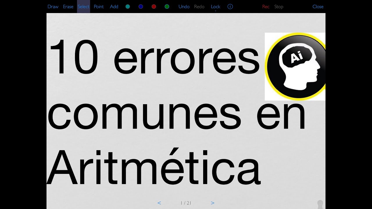 10 errores comunes en aritmética