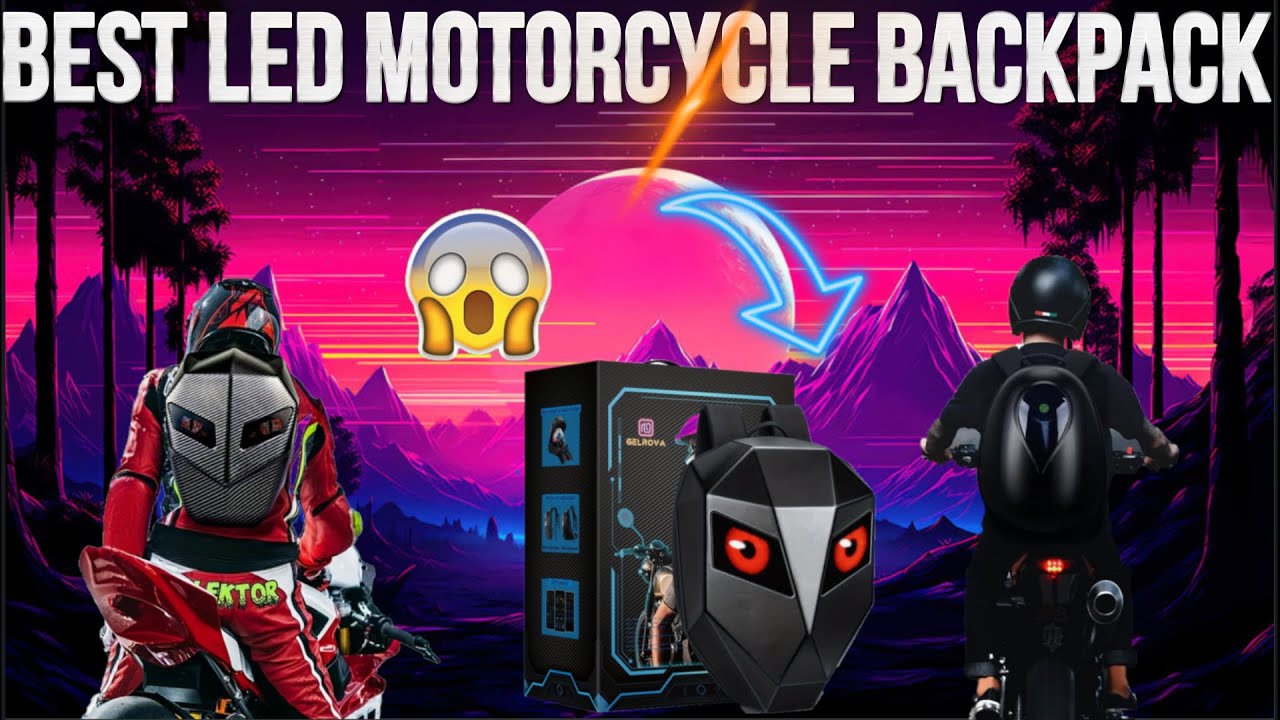 🚀 Top 3 Best LED Motorcycle Backpacks on Temu for 2025 🏍️ | Smart & Stylish Riding Gear 😱
