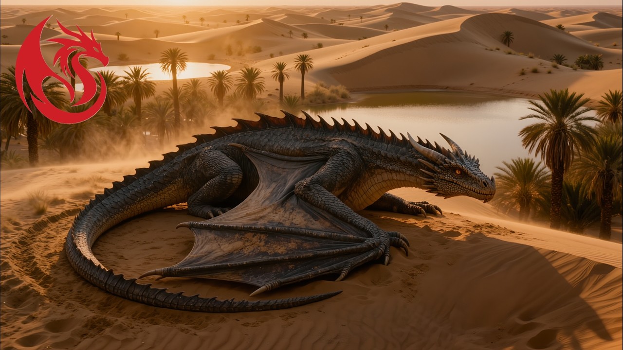 A Day in the Life of a Desert Dragon — Sandstorms, Stone Giants, and a Sky on Fire !