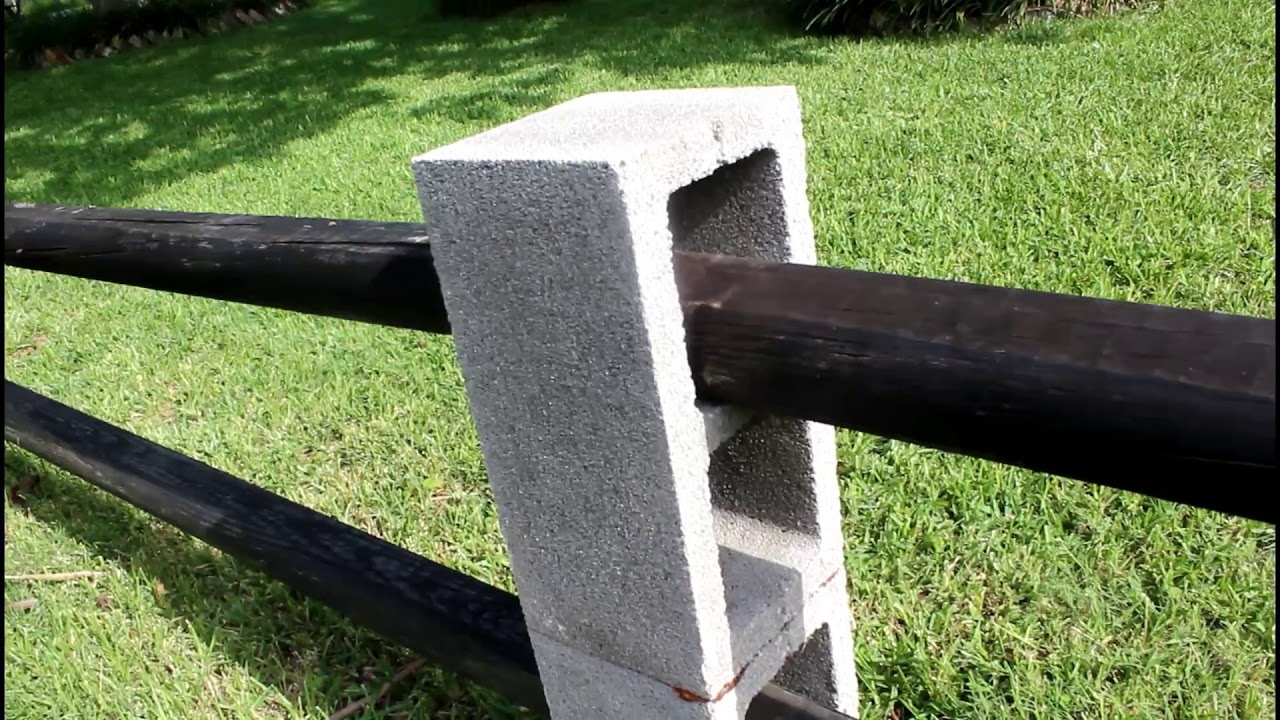 Viewer Request:  Border Fence Using Concrete Cinder Blocks