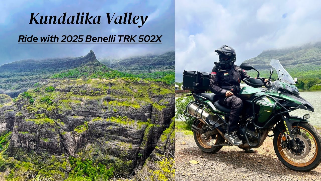 Sunday ride to Kundalika Valley with 2025 Benelli TRK 502X | Riding Benelli TRK 502X in Tamhini Ghat