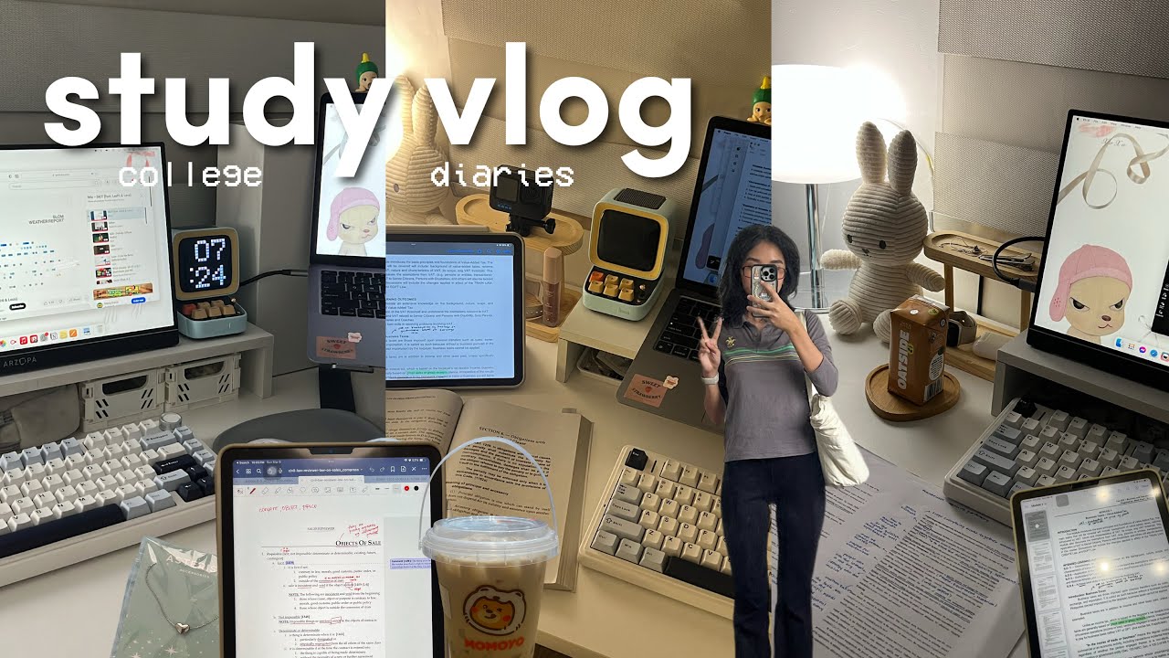 STUDY VLOG 📚 uni, study with me, arzopa monitor, week in my life, productive, and etc.