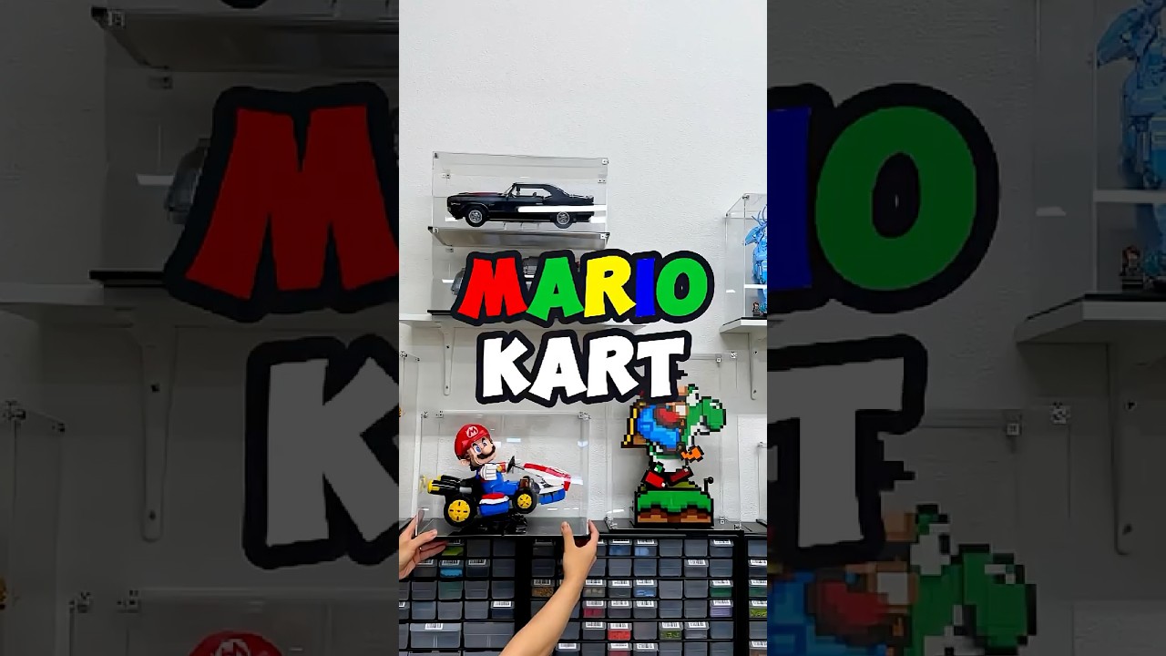 Lego Mario Kart &ndash; Mario & Standard Kart 72037 Display Case #lego #supermariokart
