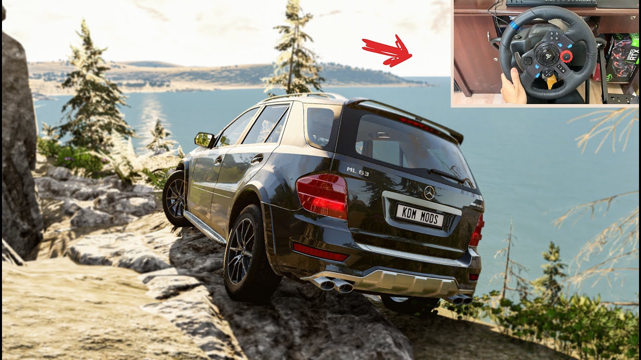 BeamNG Drive - Mercedes-Benz ML63 AMG - OFF ROAD | Logitech g29 gameplay